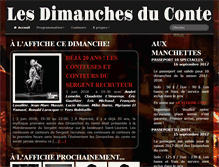 Tablet Screenshot of dimanchesduconte.com